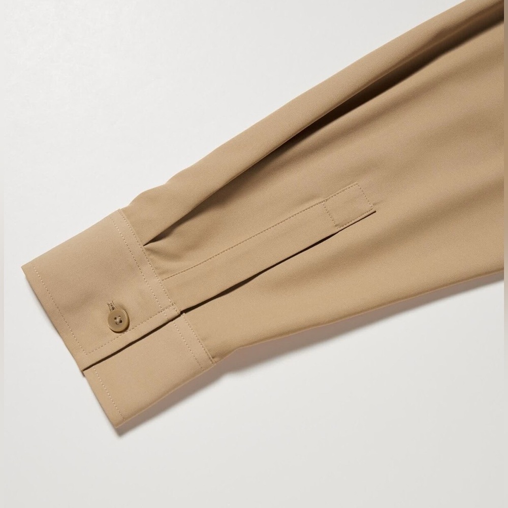 Women's Uniqlo Tan Trench Dress - Picture 4 of 6